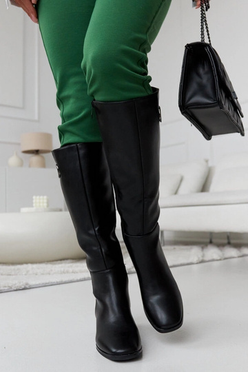 Botas altas negras con hebilla decorativa Sydney 2