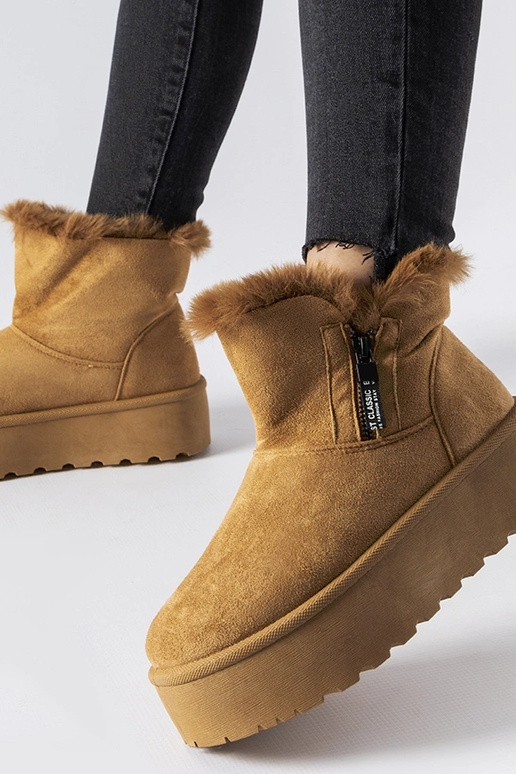 Botas de nieve marrones con...