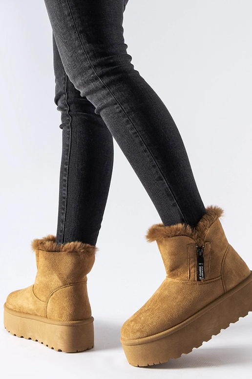 Botas de nieve marrones con...