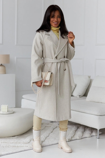 Botines beige con pespuntes... 2