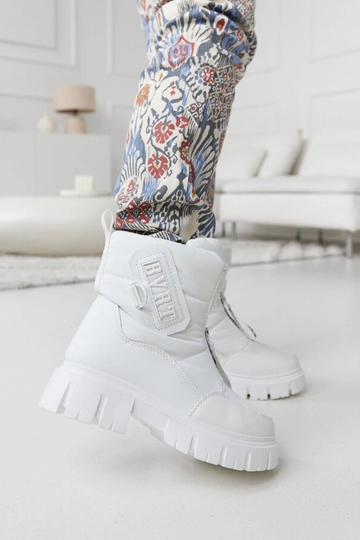 Botas de nieve blancas con...