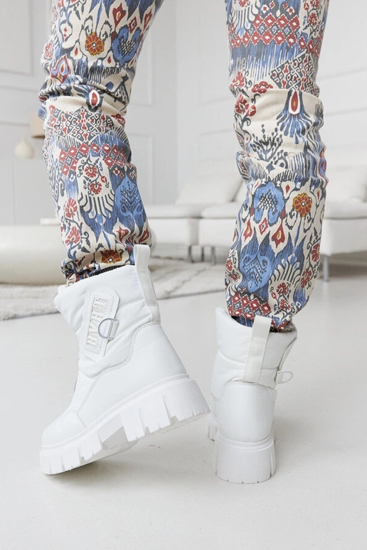 Botas de nieve blancas con...