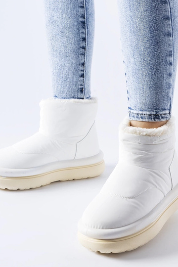 Botas de nieve blancas acolchadas Linwood