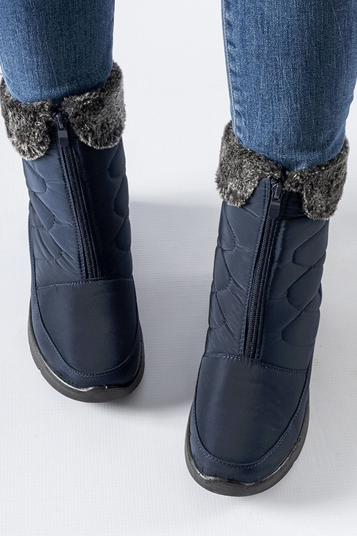 Botas de nieve con cuña en color azul...