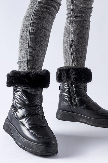 Botas de nieve negras con...