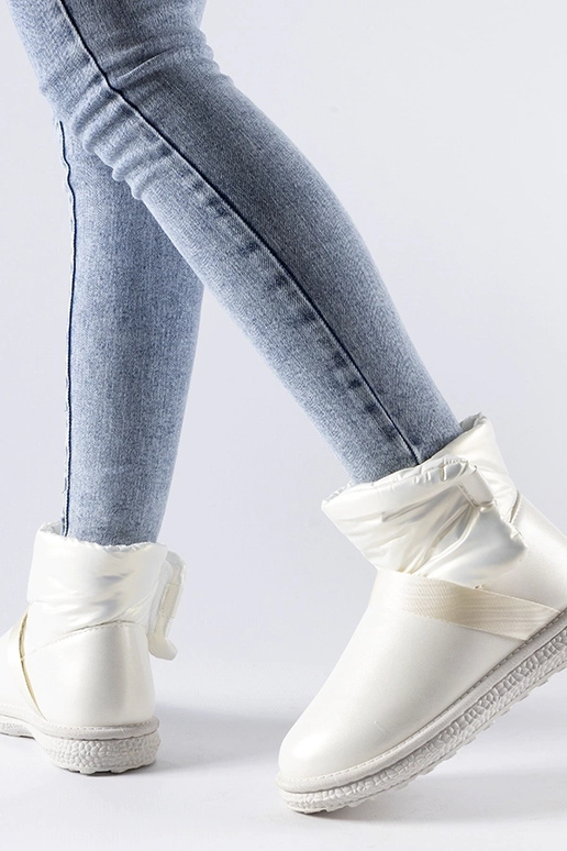 Botas de nieve cortas brillantes...