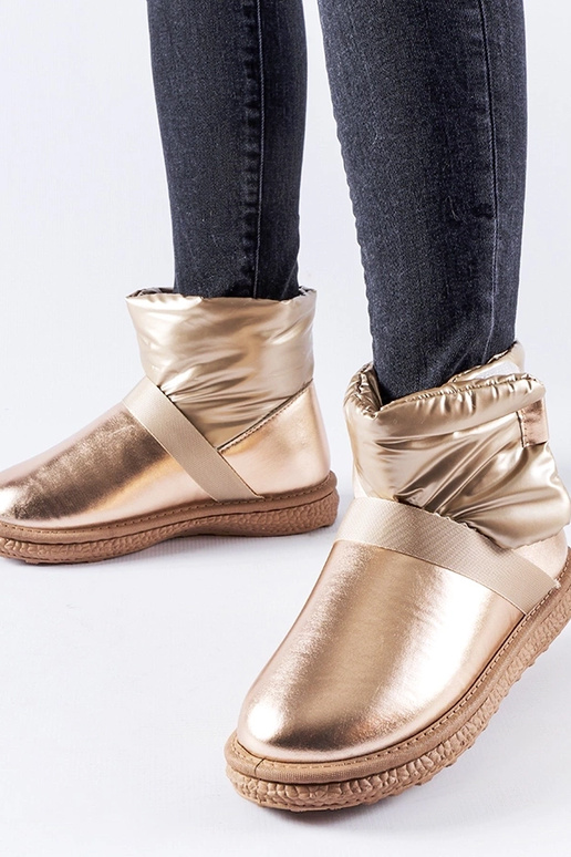Botas de nieve cortas y brillantes de...