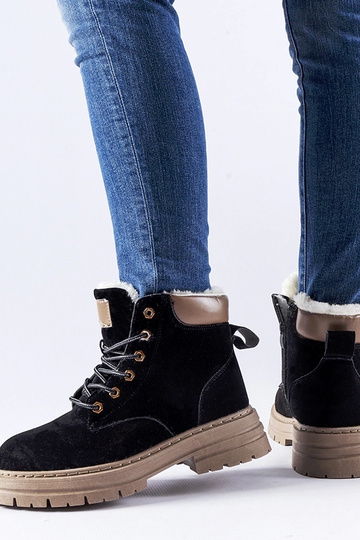 Botas de trabajo negras con...