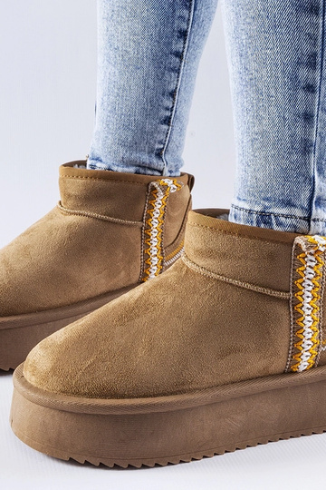 Botas de nieve en plataforma marrón claro Scavi 2