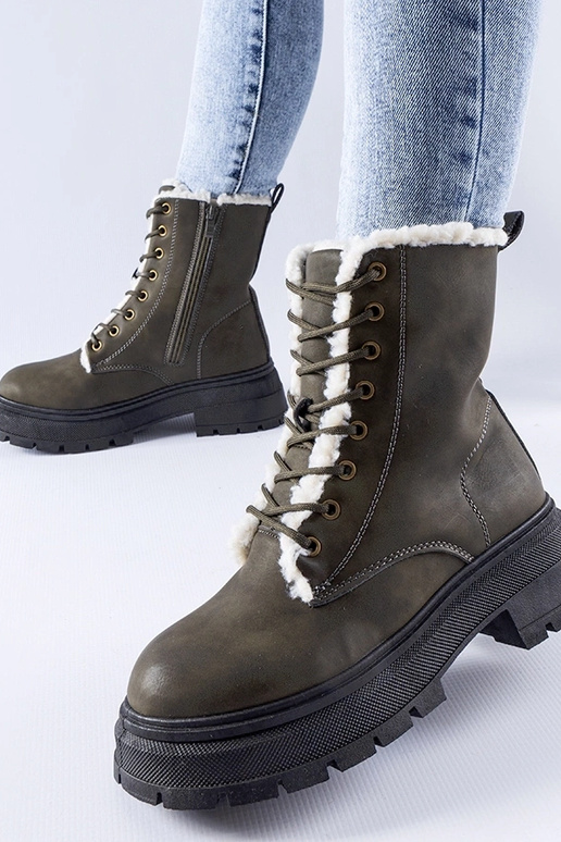 Botas de senderismo térmicas verdes...