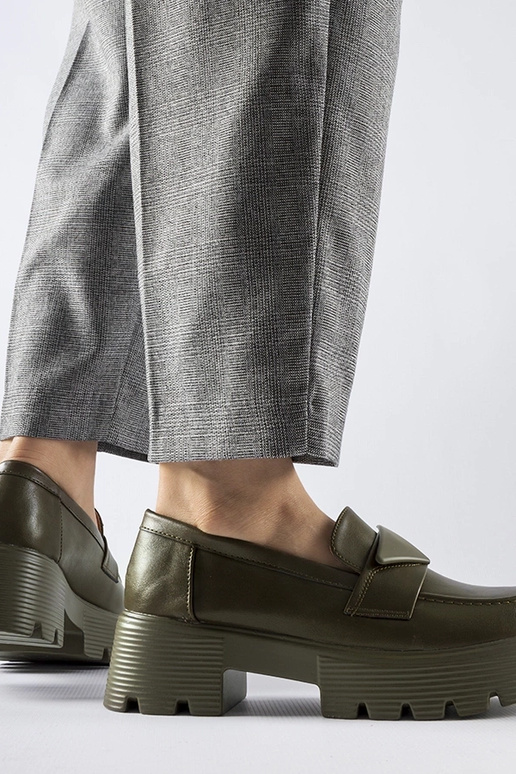 Mocasines verdes con suela maciza Eligio