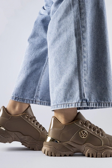 Zapatillas marrones con suela Arpaia masiva 2