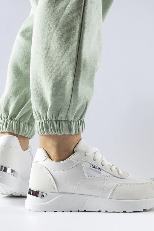 Zapatillas de tela blanca Geraldino