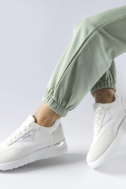 Zapatillas de tela blanca Geraldino