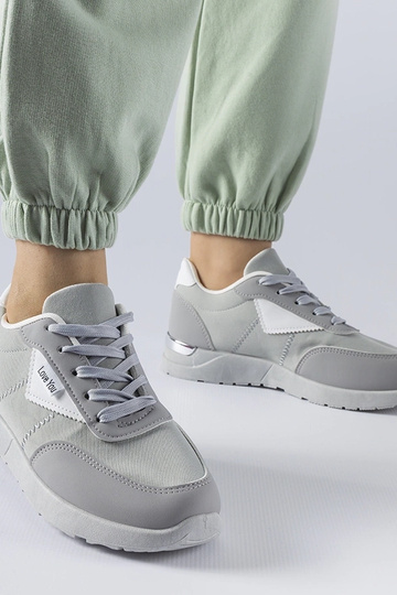 Zapatillas de tela gris Geraldino