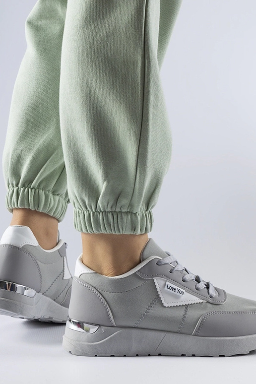 Zapatillas de tela gris Geraldino