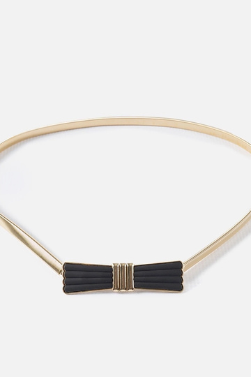 Cinturón elástico dorado...