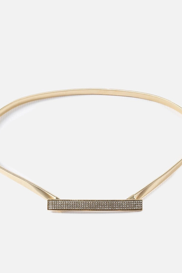 Correa elástica dorada con...