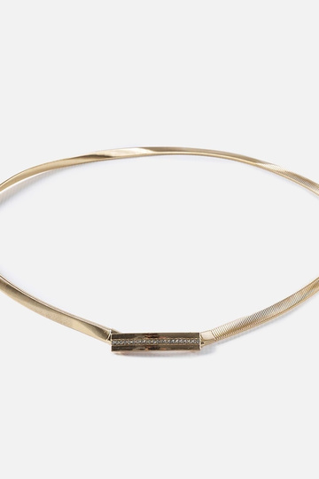 Correa elástica dorada con...