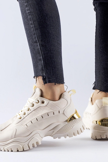 Zapatillas deportivas Laudes color beige 2