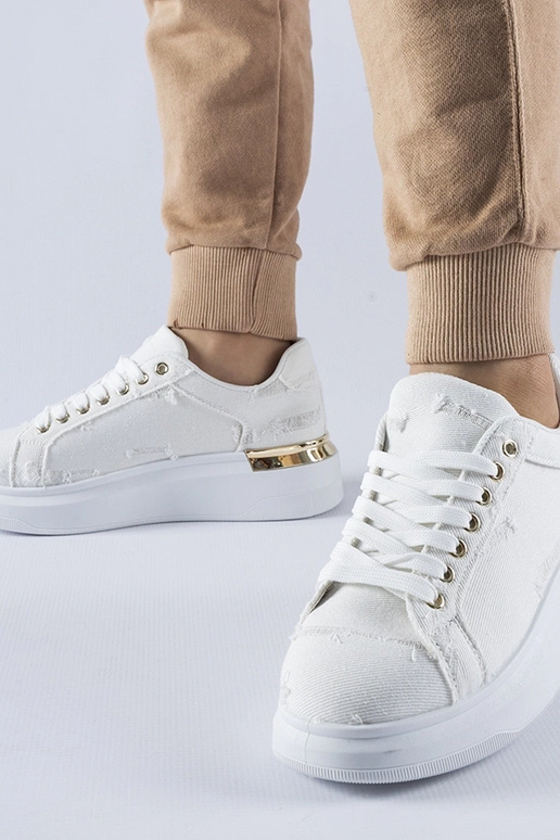 Zapatillas de plataforma Ossona blancas