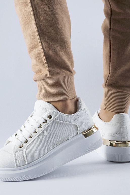 Zapatillas de plataforma Ossona blancas