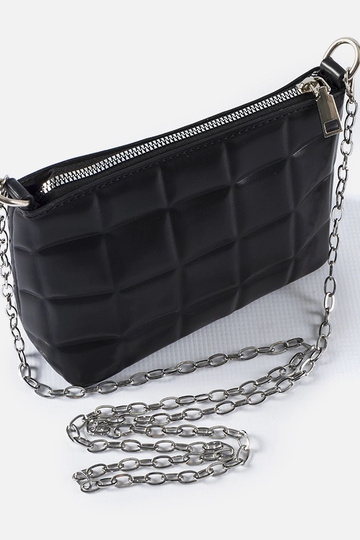 Bolso acolchado negro con... 2