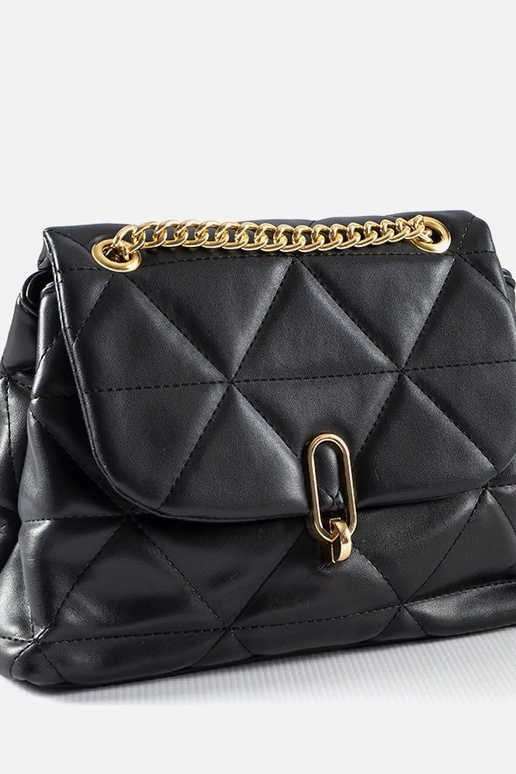 Bolso de hombro Cella acolchado negro