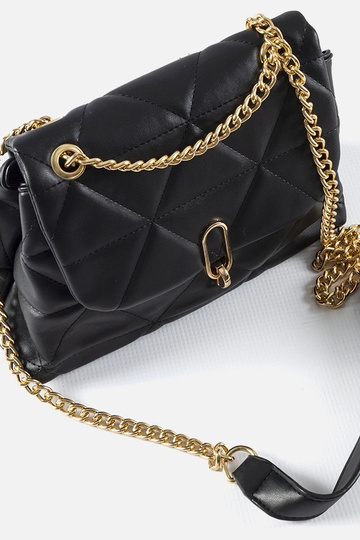 Bolso de hombro Cella acolchado negro 2