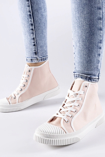 Zapatillas altas rosas...