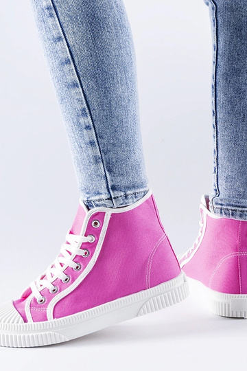 Zapatillas altas Pozzuolo de color rosa oscuro