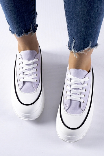 Zapatillas de plataforma moradas Plesio 2
