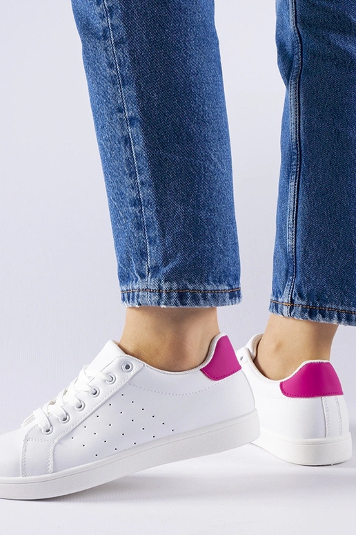 Zapatillas blancas y rosas Bourassa