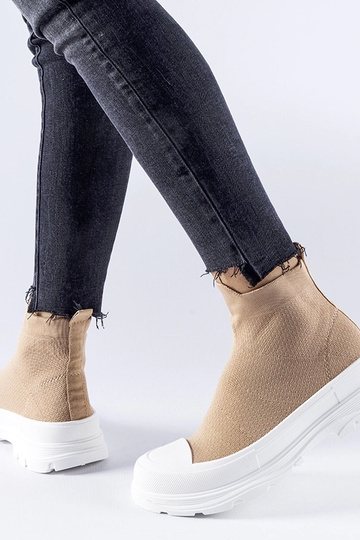 Zapatillas marrones con parte superior elástica de Gadbois 2