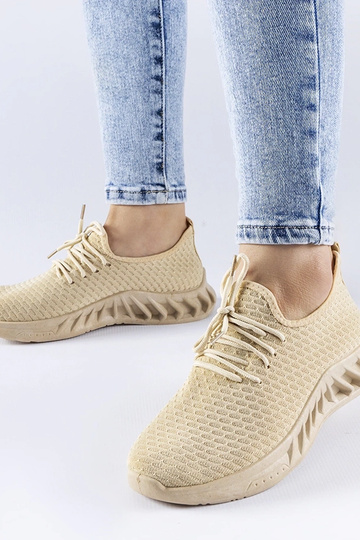Zapatillas de tela beige Derek