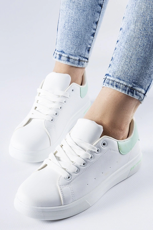 Zapatillas Leland blancas y menta