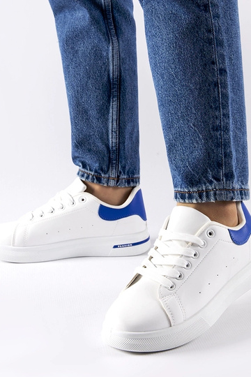 Zapatillas Leland blancas y azul marino 2