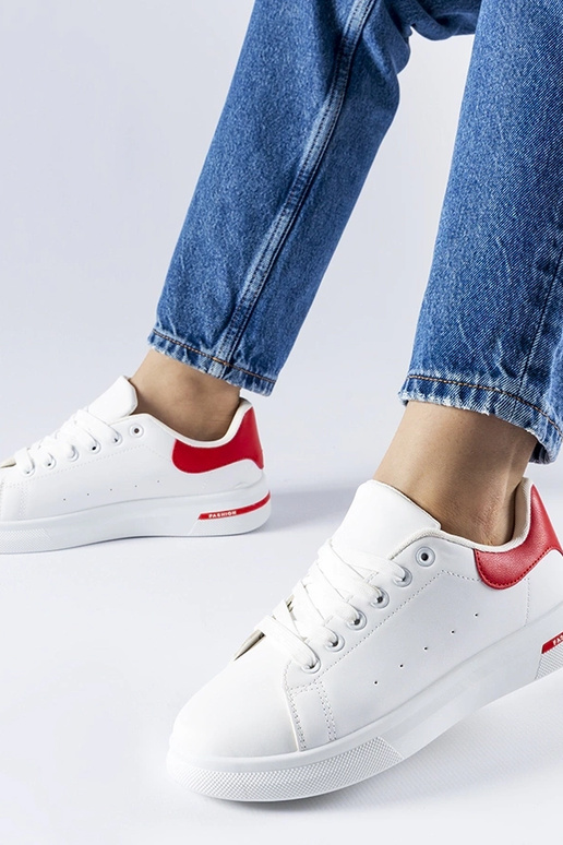 Zapatillas Leland rojas y blancas