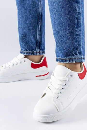 Zapatillas Leland rojas y blancas 2