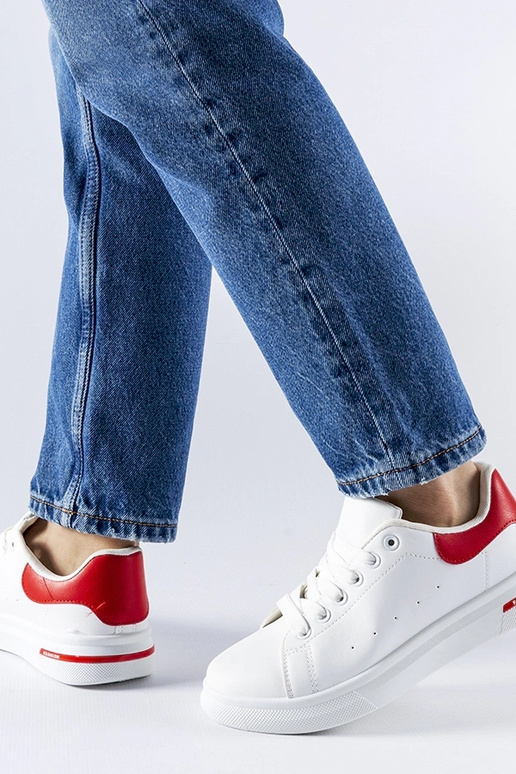 Zapatillas Leland rojas y blancas