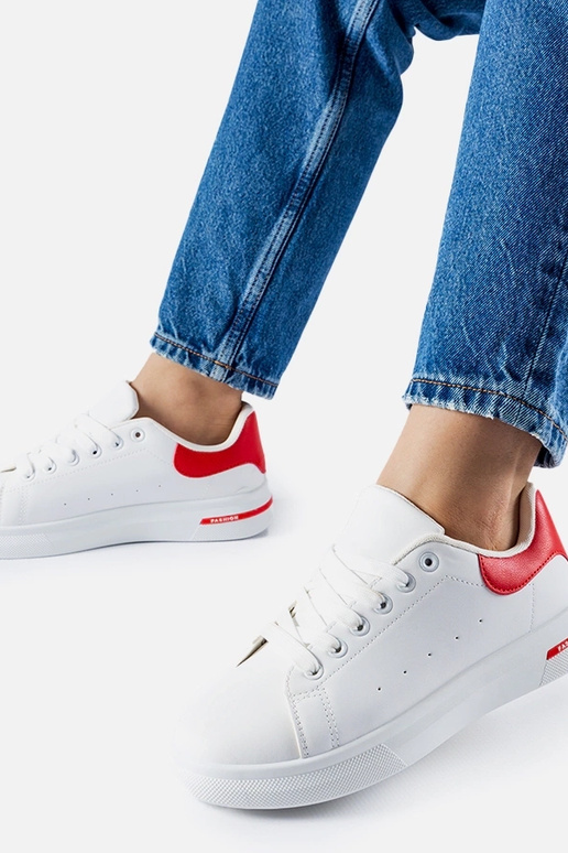 Zapatillas Leland rojas y blancas