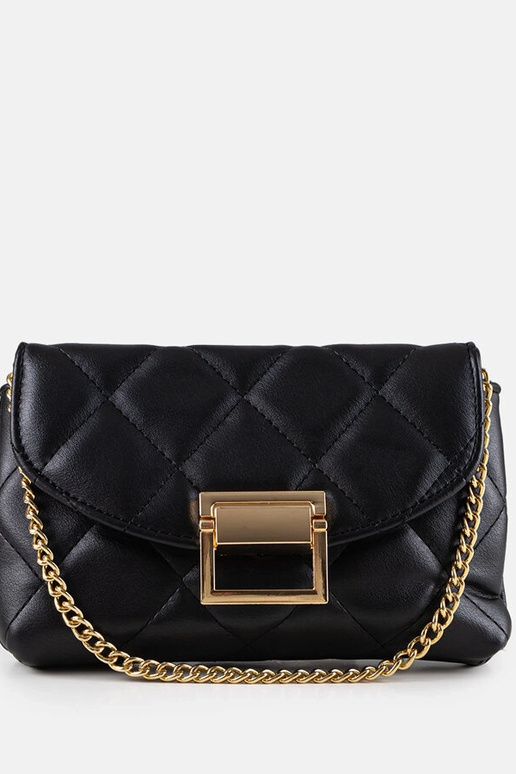 Bolso pequeño acolchado bermellón negro