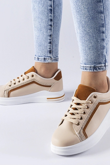 Zapatillas de plataforma Mayfield en color beige 2