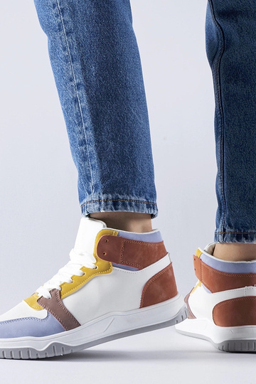 Zapatillas altas moradas de... 2