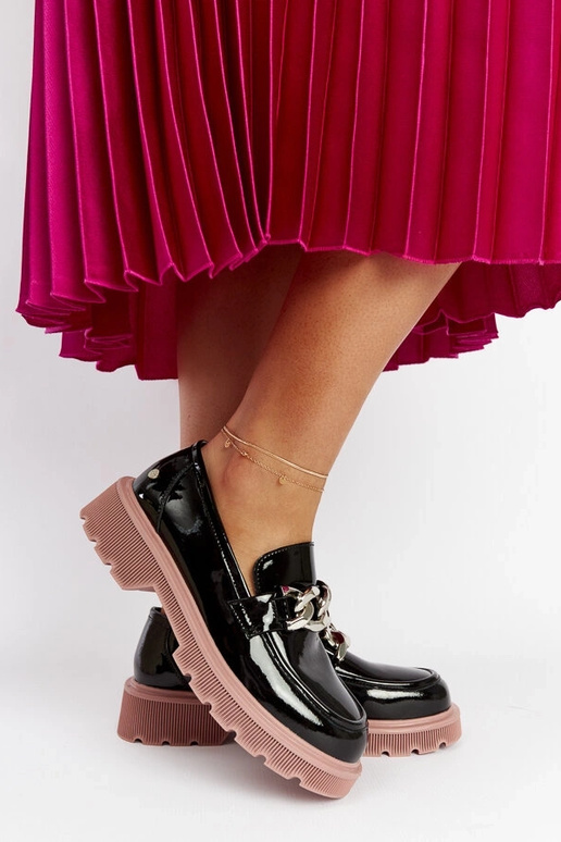 Mocasines de piel negros GOE LL2N4039