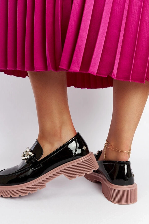 Mocasines de piel negros GOE LL2N4039