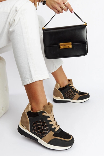 Zapatillas de cuña de color...