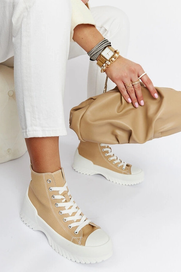 Zapatillas altas Ronchis beige 2