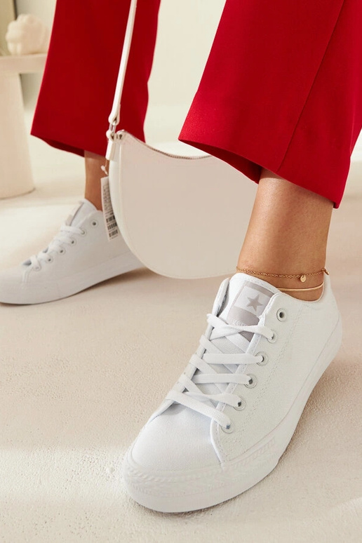 Zapatillas Rocky de tela blanca