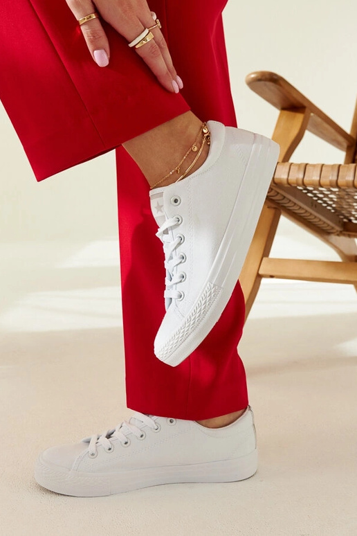 Zapatillas Rocky de tela blanca